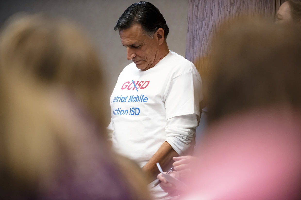 cover for How a far-right, Christian cellphone company ‘took over’ four Texas school boards by Mike Hixenbaugh